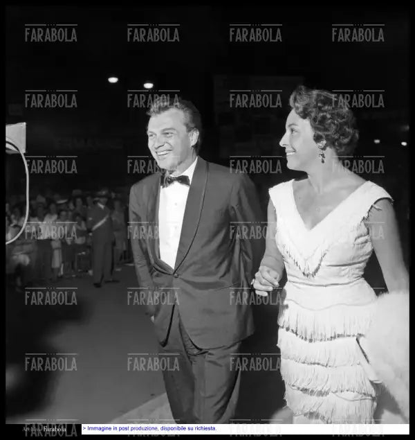 Giorgio Albertazzi e Anna Proclemer, Festival di Venezia, 1961 - Farabola Immagine digitale