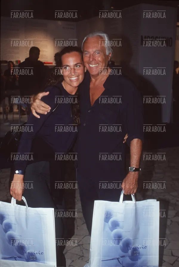 Giorgio Armani con la nipote Roberta, 1998 - Farabola Immagine digitale