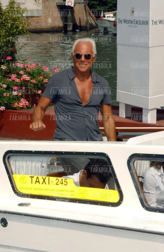 Giorgio Armani, Festival di Venezia, 2002 - Farabola Immagine digitale