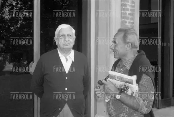 Giorgio De Chirico e Henri Georges Clouzot, Festival di Venezia, 1972 - Farabola Immagine digitale