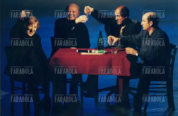 Giorgio Gaber, Dario Fo, Adriano Celentano e Antonio Albanese, 125 milioni di caz..te, 2001 - Farabola Immagine digitale