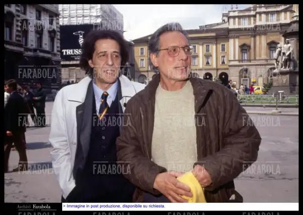 Giorgio Gaber ed Enzo Jannacci, Milano, 1993 - Farabola Immagine digitale