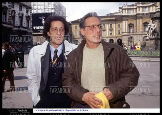 Giorgio Gaber ed Enzo Jannacci, Milano, 1993 - Farabola Immagine digitale