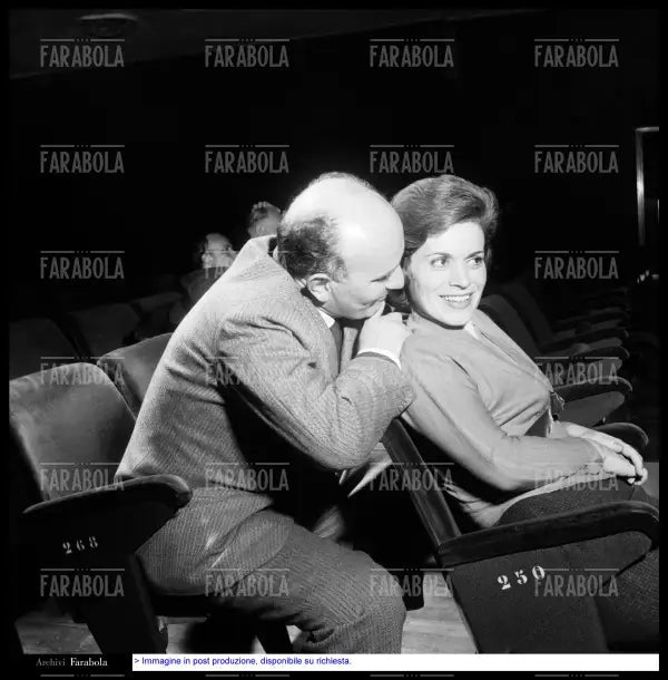 Giovanni Testori e Franca Valeri, Milano, 1960 - Farabola Immagine digitale