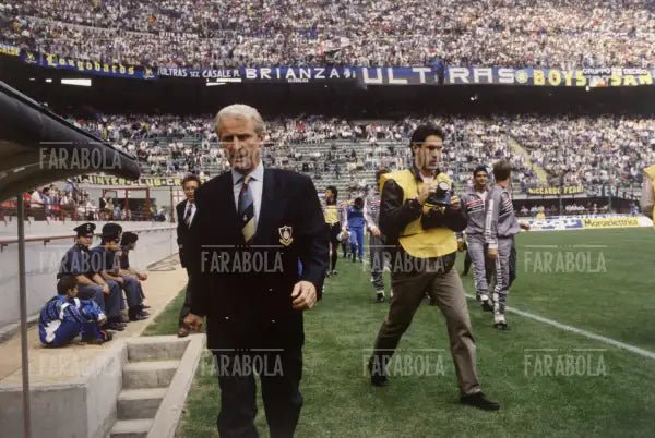 Giovanni Trapattoni allenatore dell'Inter, 1989 - Farabola Immagine digitale
