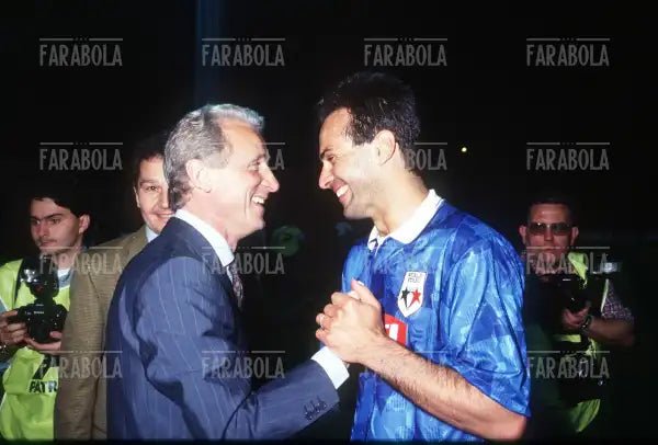Giovanni Trapattoni e Antonio Cabrini, 1991 - Farabola Immagine digitale