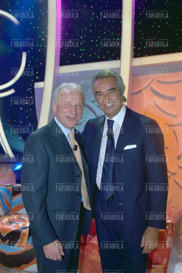 Giovanni Trapattoni e Flavio Briatore, Scherzi a parte, 2002 - Farabola Immagine digitale