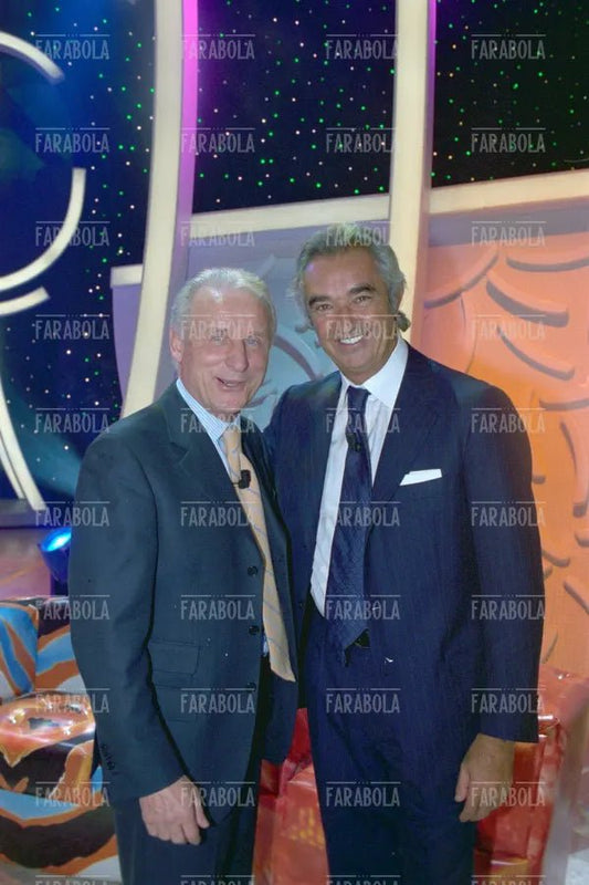 Giovanni Trapattoni e Flavio Briatore, Scherzi a parte, 2002 - Farabola Immagine digitale