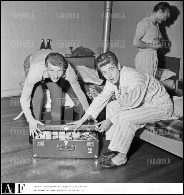 Giovanni Trapattoni e Gianni Rivera, Mondiali di calcio in Cile, 1962 - Farabola Immagine digitale