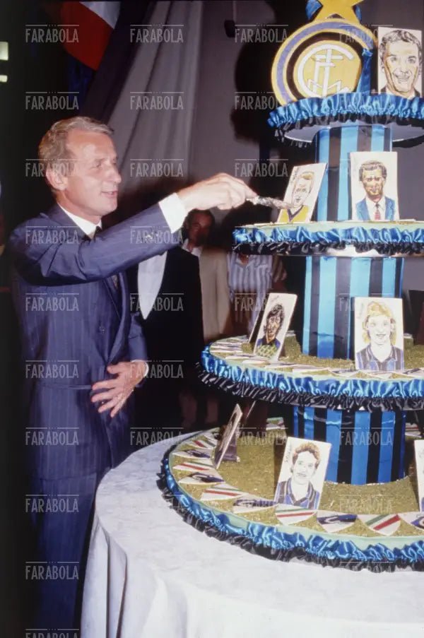 Giovanni Trapattoni e la festa scudetto dell'Inter, 1989 - Farabola Immagine digitale