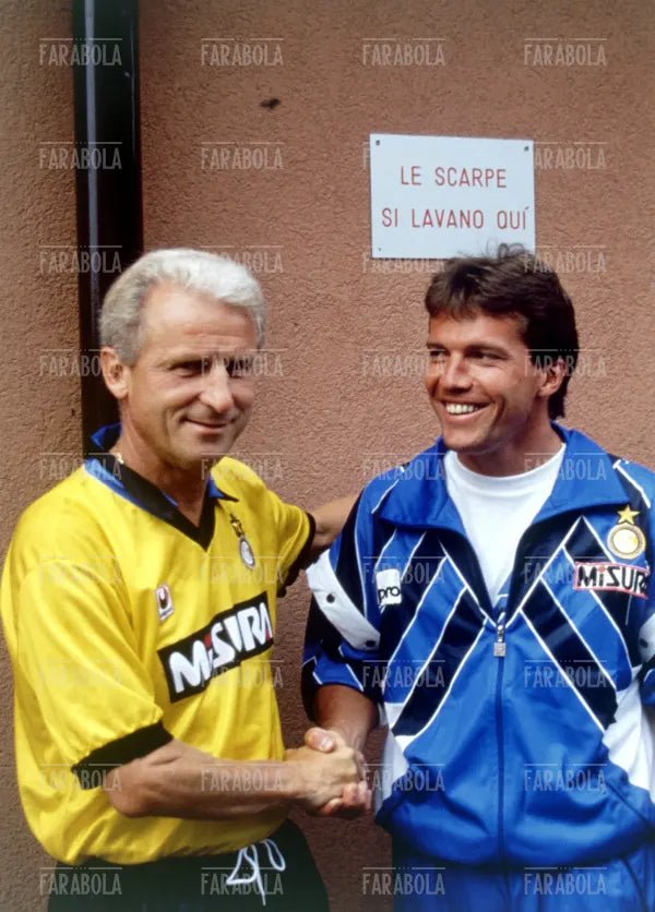 Giovanni Trapattoni e Lothar Mattaus, 1990 - Farabola Immagine digitale