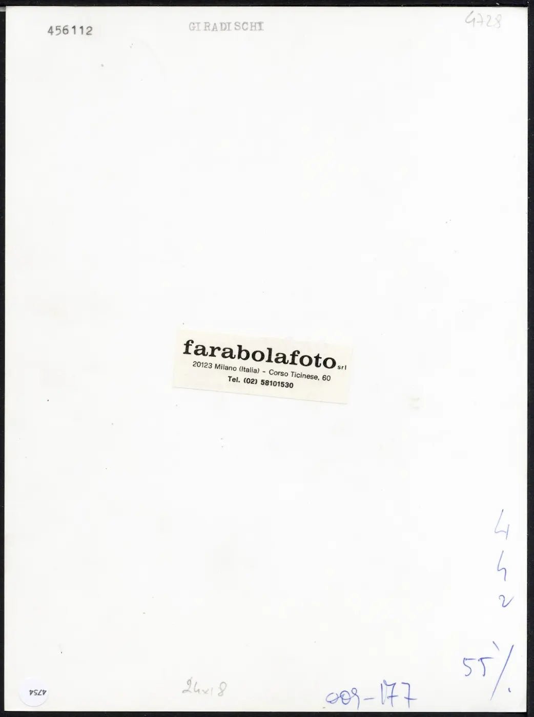 Giradischi anni 60 Ft 4754 - Stampa 24x18 cm - Farabola Stampa ai sali d'argento