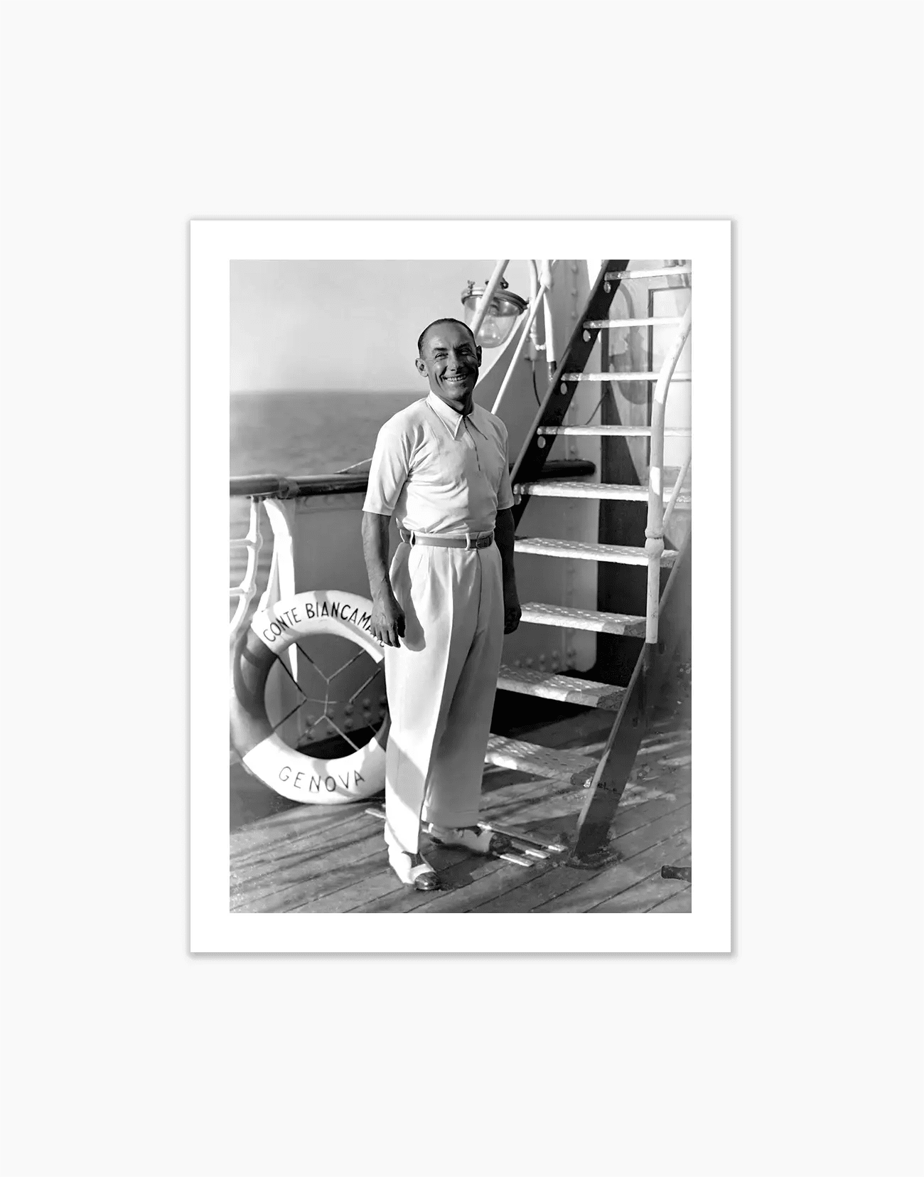 Girardengo sul transatlantico Conte Biancamano, 1932 - Farabola WhiteWall App Product