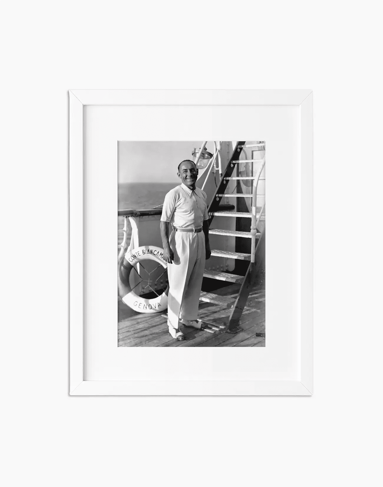 Girardengo sul transatlantico Conte Biancamano, 1932 - Farabola WhiteWall App Product