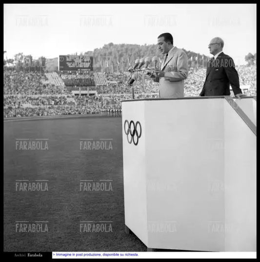 Giulio Andreotti, Olimpiadi di Roma, 1960 - Farabola Immagine digitale