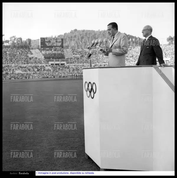 Giulio Andreotti, Olimpiadi di Roma, 1960 - Farabola Immagine digitale