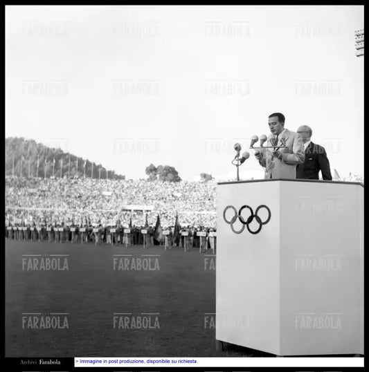Giulio Andreotti, Olimpiadi di Roma, 1960 - Farabola Immagine digitale