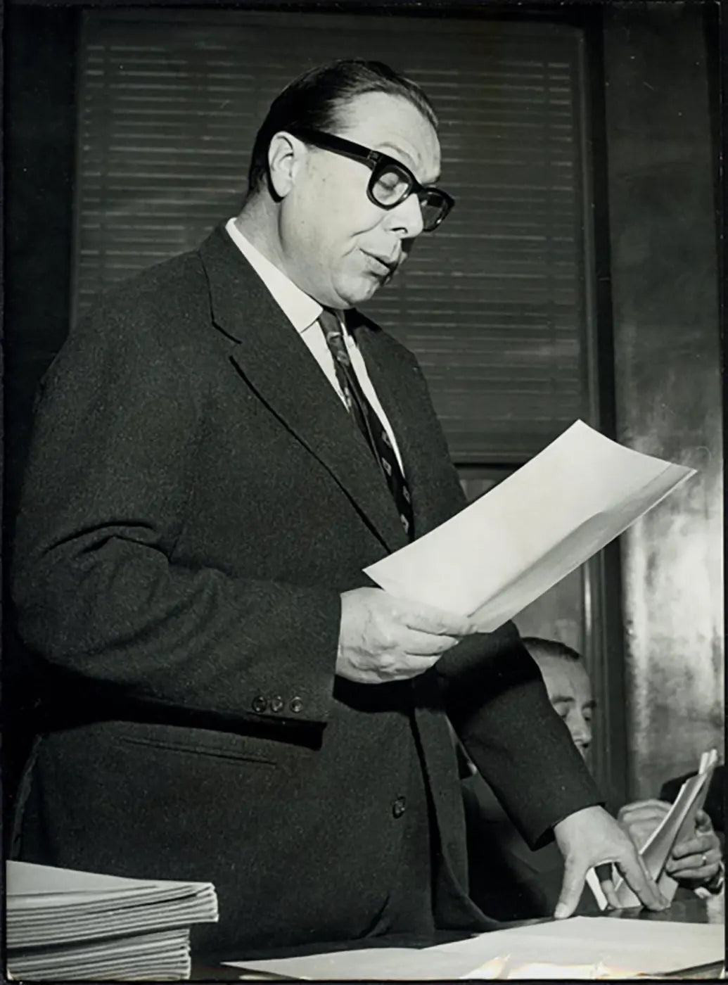 Giulio Onesti presidente Coni anni 50 Ft 5381 - Stampa 21x15 cm - Farabola Stampa ai sali d'argento