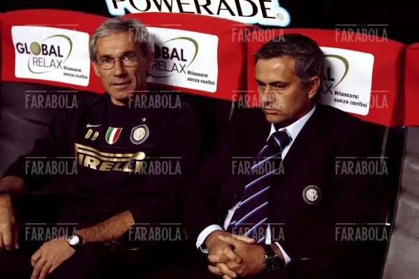 Giuseppe Baresi e José Mourinho, Milan-Inter, 2008 - Farabola Immagine digitale