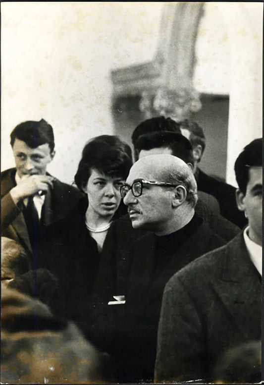 Giuseppe Migneco a Brera 1962 Ft 37044 - Stampa 21x27 cm - Farabola Stampa ai sali d'argento