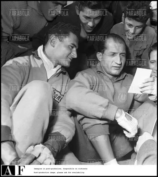 Giuseppe Minardi e Gino Bartali, 1952 - Farabola Immagine digitale
