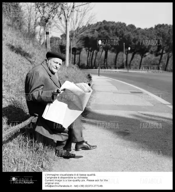 Giuseppe Ungaretti, Roma, 1960 - Farabola Immagine digitale