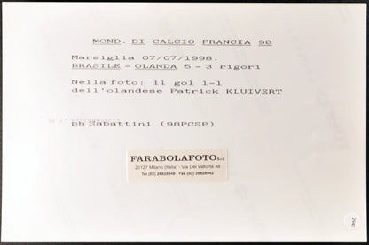 Gol di Kluivert Mondiali Francia 98 Ft 2942 - Stampa 20x15 cm - Farabola Stampa ai sali d'argento