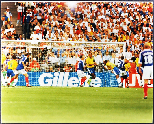 Gol di Zidane Finale Mondiali 1998 Ft 2870 - Stampa 20x25 cm - Farabola Stampa ai sali d'argento
