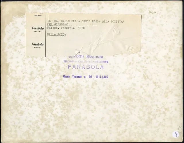 Gran Ballo Croce Rossa Milano 1960 Ft 35925 - Stampa 21x27 cm - Farabola Stampa ai sali d'argento