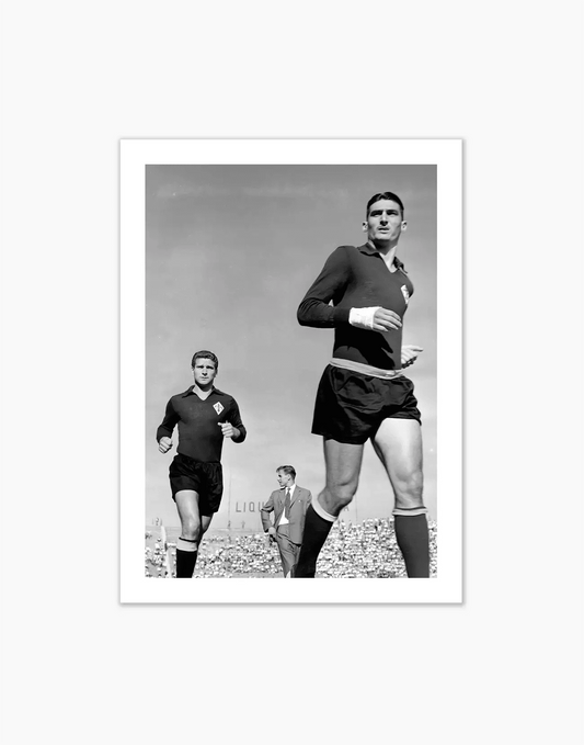 Gratton e Julinho, Fiorentina, 1956 - Farabola WhiteWall App Product
