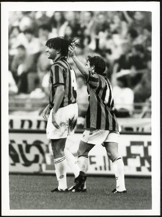 Gullit e Simone Milan 1994 - 1995 Ft 4566 - Stampa 24x18 cm - Farabola Stampa ai sali d'argento