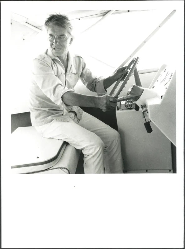 Herbert von Karajan a Saint Tropez 1967 Ft 37432 - Stampa 24x18 cm - Farabola Stampa ai sali d'argento