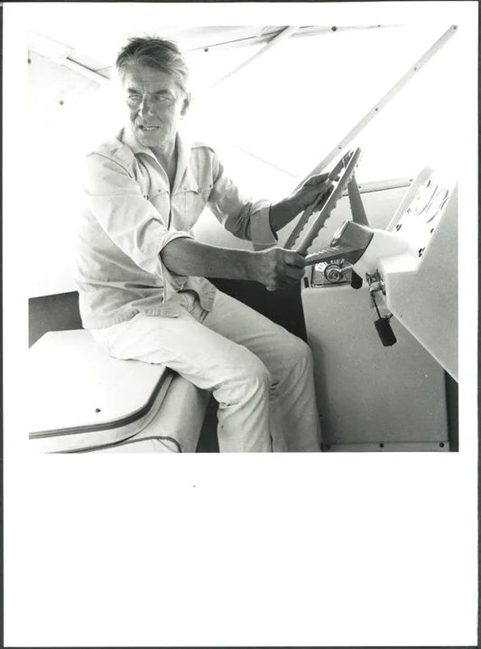 Herbert von Karajan a Saint Tropez 1967 Ft 37432 - Stampa 24x18 cm - Farabola Stampa ai sali d'argento