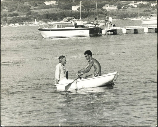 Herbert von Karajan a Saint Tropez 1967 Ft 37435 - Stampa 24x30 cm - Farabola Stampa ai sali d'argento