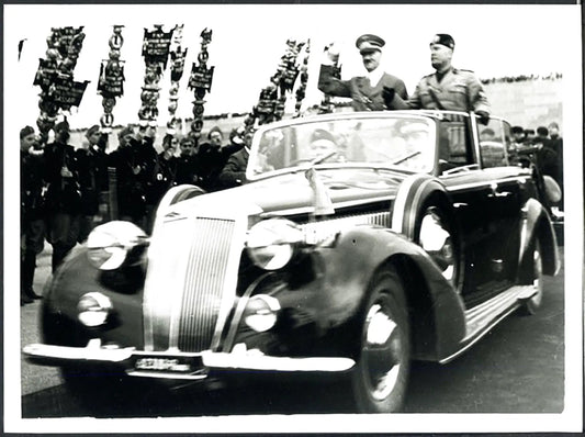 Hitler e Mussolini sfilano a Roma 1938 Ft 37846 - Stampa 24x18 cm - Farabola Stampa ai sali d'argento (anni 90)