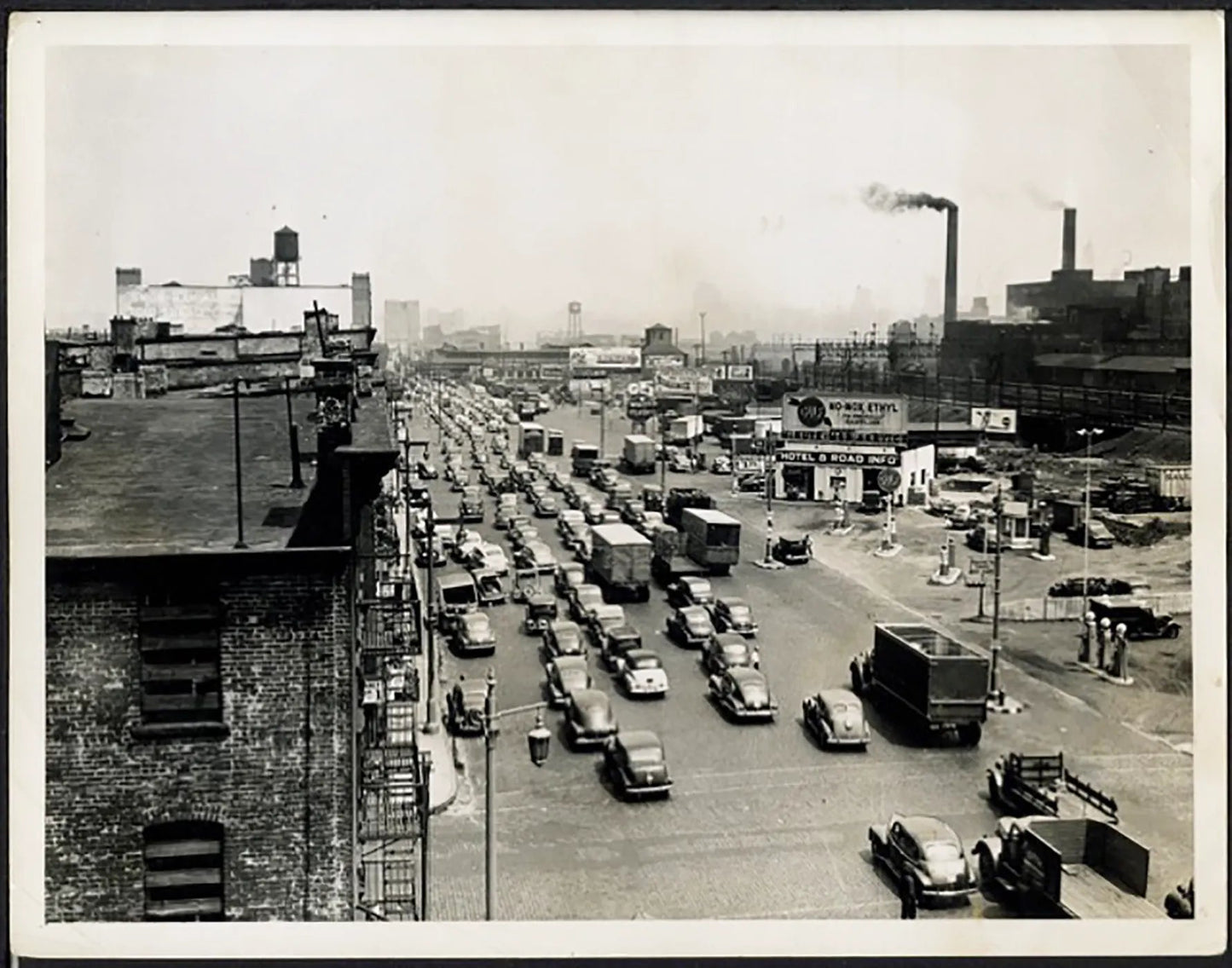 Holland Tunnel in New Jersey anni 50 Ft 37942 - Stampa 20x15 cm - Farabola Stampa ai sali d'argento
