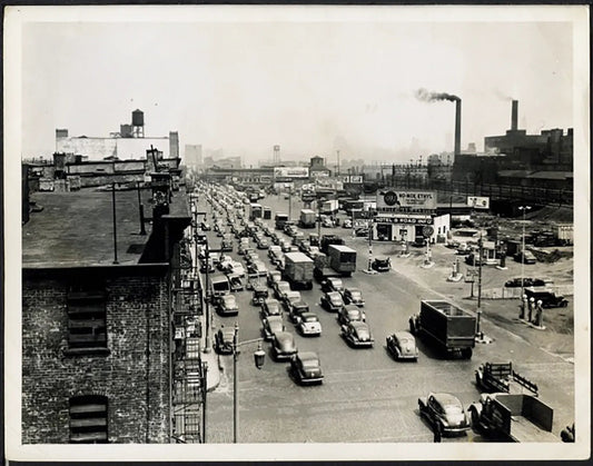 Holland Tunnel in New Jersey anni 50 Ft 37942 - Stampa 20x15 cm - Farabola Stampa ai sali d'argento