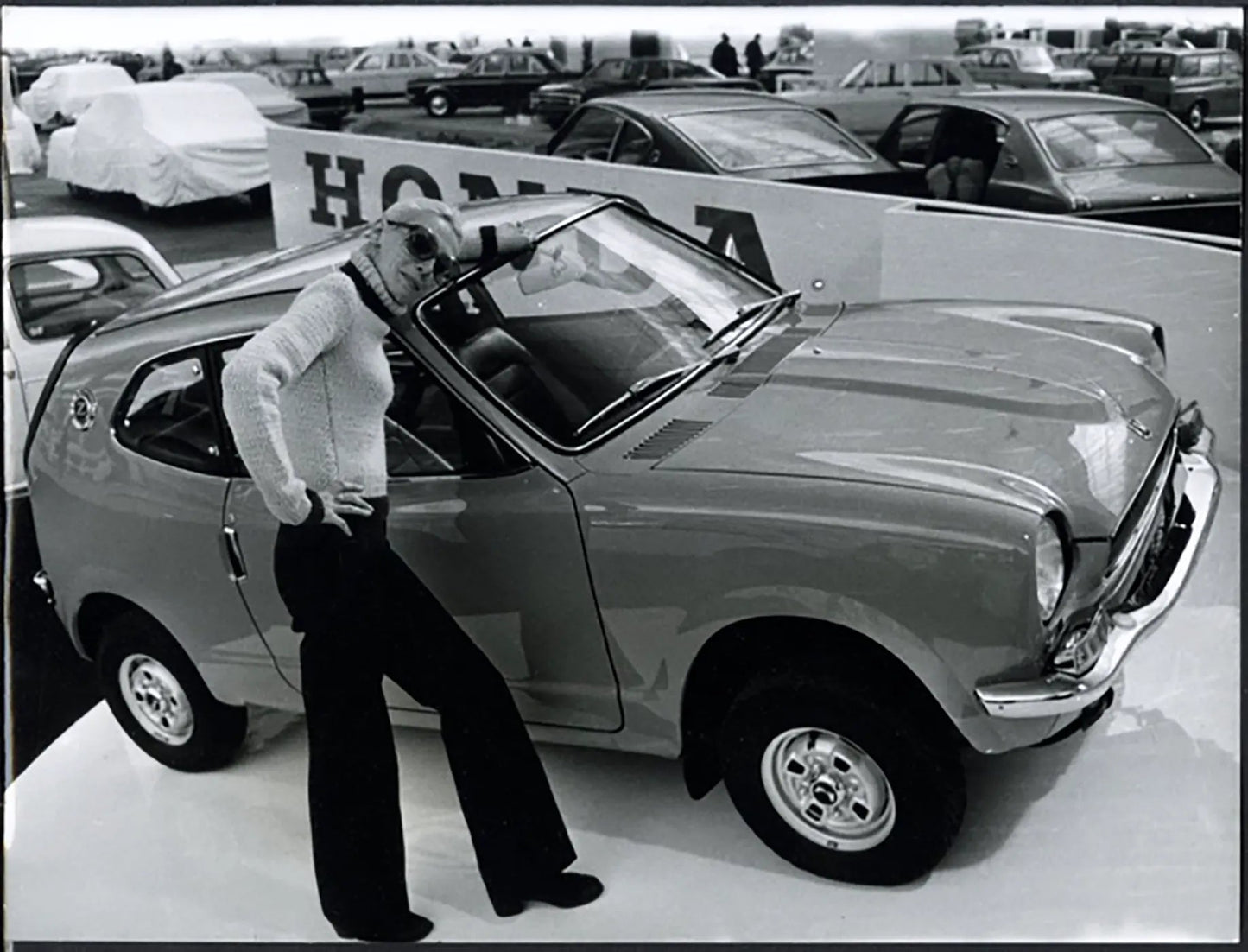 Honda Mini Z Salone Auto Parigi 1971 Ft 36500 - Stampa 24x18 cm - Farabola Stampa ai sali d'argento