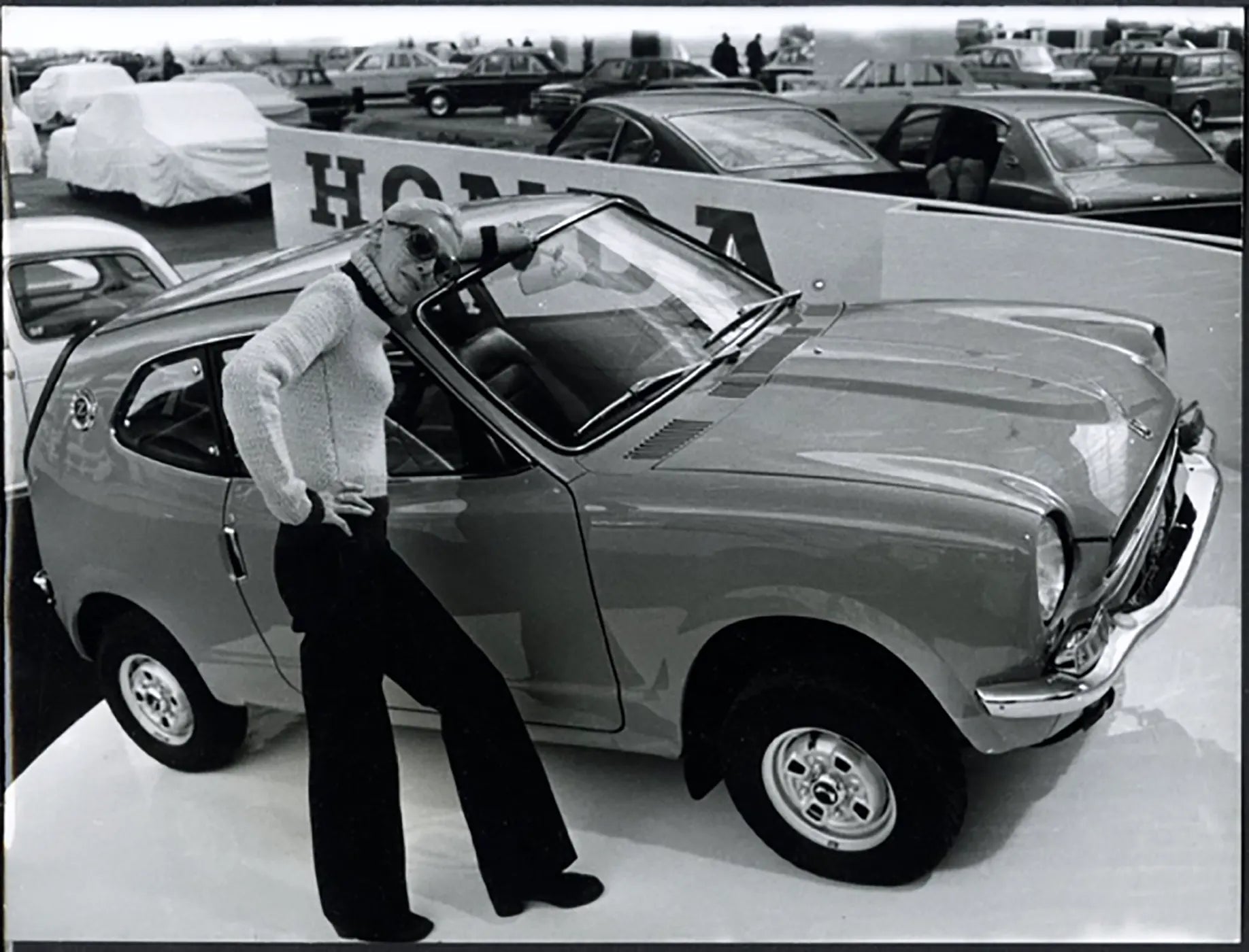 Honda Mini Z Salone Auto Parigi 1971 Ft 36500 - Stampa 24x18 cm - Farabola Stampa ai sali d'argento