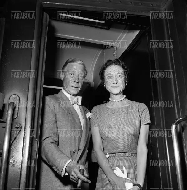 I Duchi di Windsor Edoardo e Wallis Simpson, Portofino, 1951 - Farabola Immagine digitale