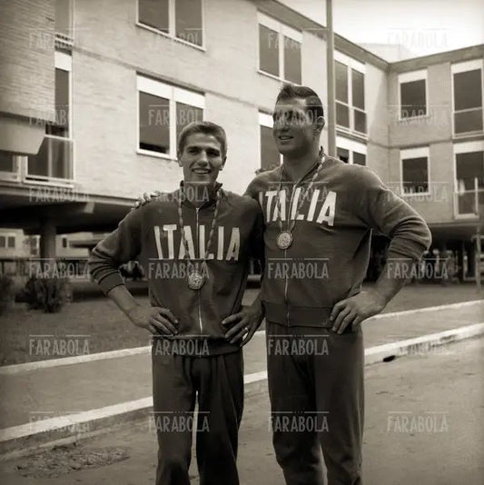 I pugili Nino Benvenuti e Francesco De Piccoli, Olimpiadi di Roma, 1960 - Farabola Immagine digitale