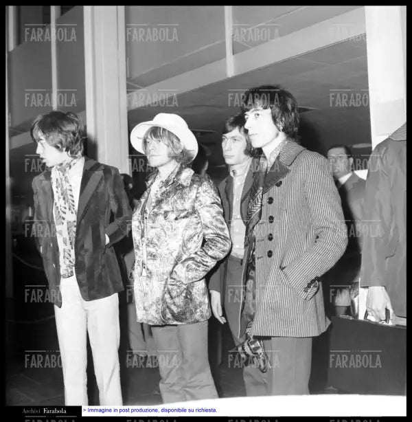 I Rolling Stones arrivano a Linate, Milano, 1967 - Farabola Immagine digitale