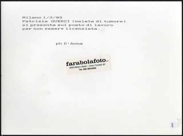 Il caso di Patrizia Guerci 1993 Ft 3700 - Stampa 24x18 cm - Farabola Stampa ai sali d'argento