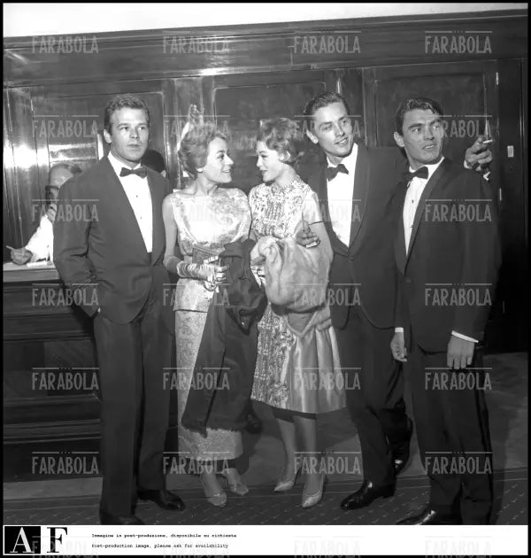 Il cast del film Rocco e i suoi fratelli, Festival di Venezia, 1960 - Farabola Immagine digitale