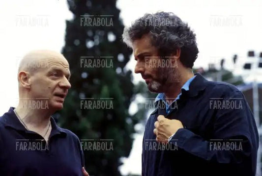 Il coreografo Micha Van Hoecke e Nicola Piovani, Roma, 1995 - Farabola Immagine digitale