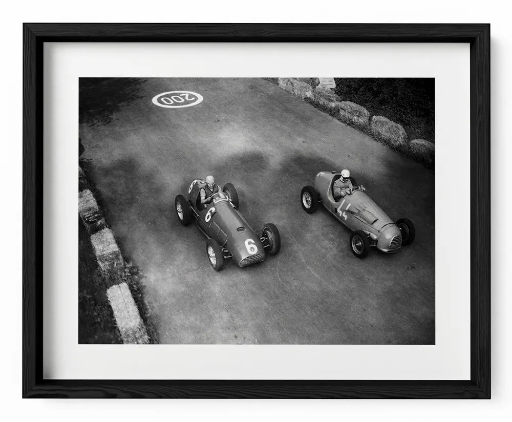 Il duello tra Ascari e Manzon, Gp di Monza 1951 - Farabola Fotografia