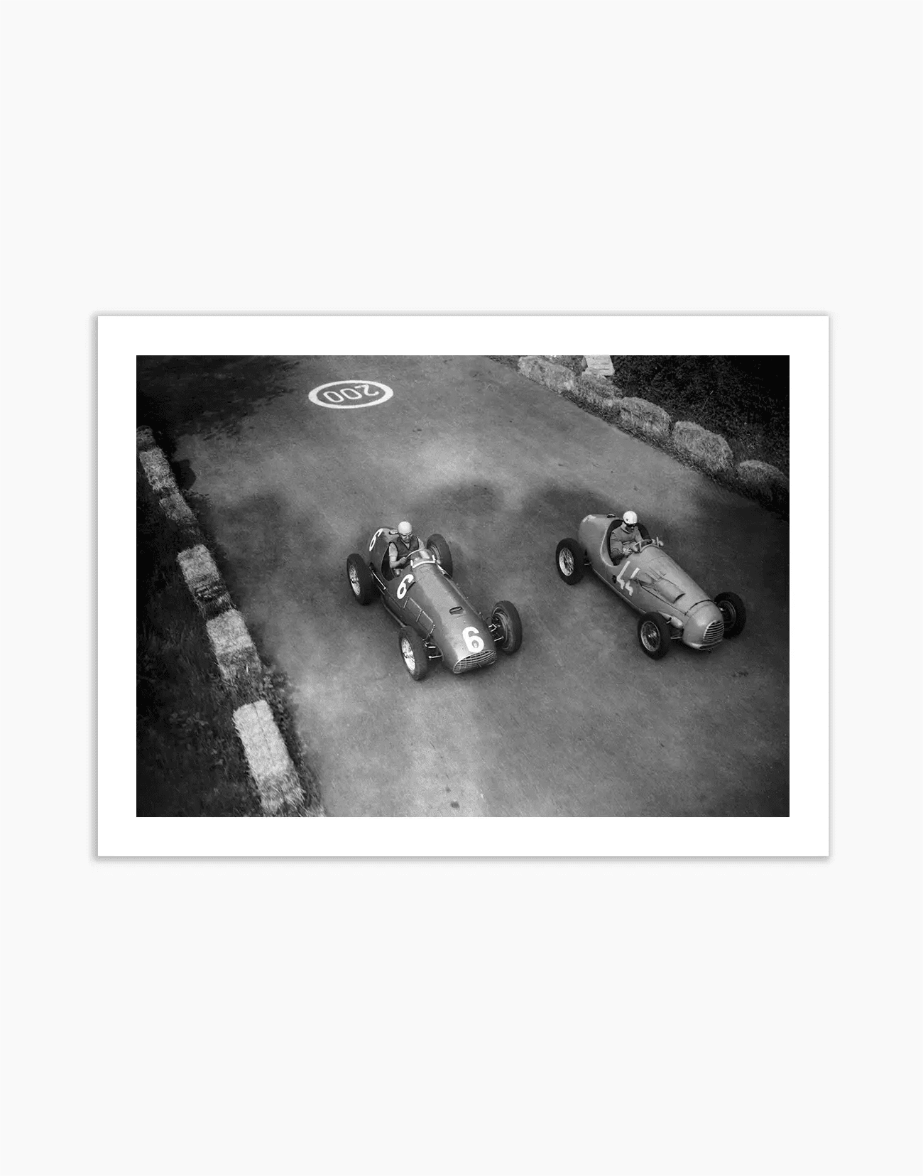Il duello tra Ascari e Manzon, Gp di Monza 1951 - Farabola WhiteWall App Product