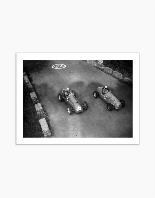 Il duello tra Ascari e Manzon, Gp di Monza 1951 - Farabola WhiteWall App Product