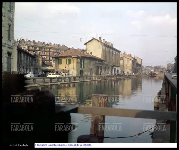 Il Il Naviglio Grande, Milano, anni 50 - Farabola Immagine digitale