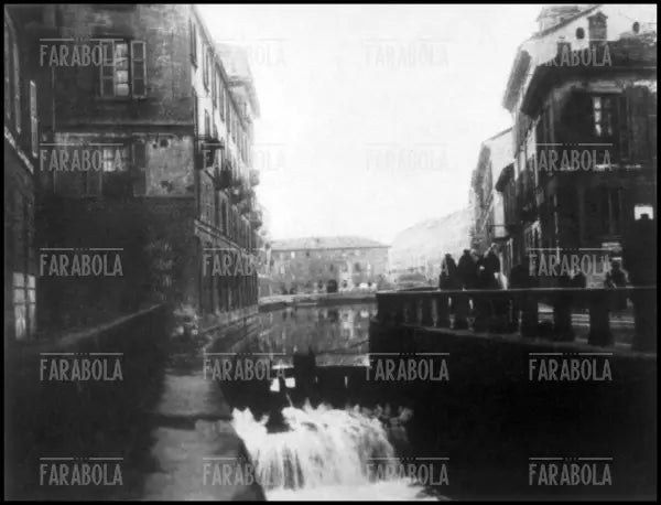 Il laghetto di San Marco, Milano, fine Ottocento - Farabola Immagine digitale